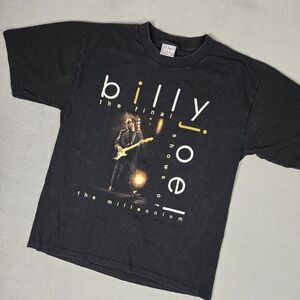 VTG Billy Joel T-Shirt Adult Large Final Shows of Millennium Tour Graphic Black